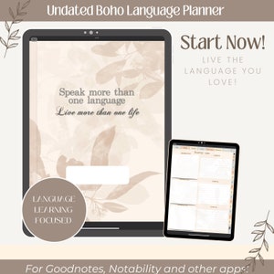 Boho Language Planner