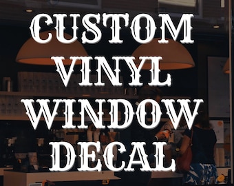 Custom Vinyl Decals - Personalized Vinyl Decals - Custom Business Decals - Car - Window - Laptop - Business - Any Image- Logo - Shape - Size
