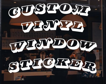 Custom Vinyl Decals - Personalized Vinyl Decals - Custom Business Decals - Car - Window - Laptop - Business - Any Image- Logo - Shape - Size