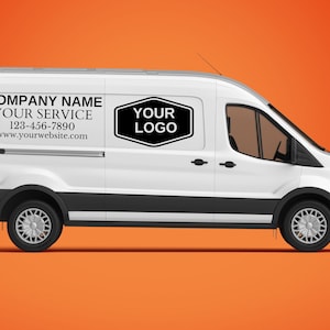 Décalcomanies personnalisées pour voiture - décalcomanies pour camionnette - numéro DOT américain - autocollants pour camion - décalcomanie pour véhicule - logo - nom de l'entreprise