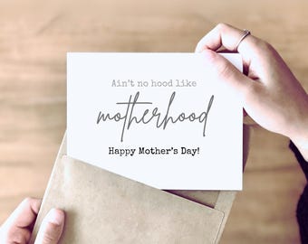 Maternidad / Tarjeta divertida para el Día de la Madre / Tarjeta para mamás primerizas, mamás experimentadas y tu mamá / Atrevida como ella