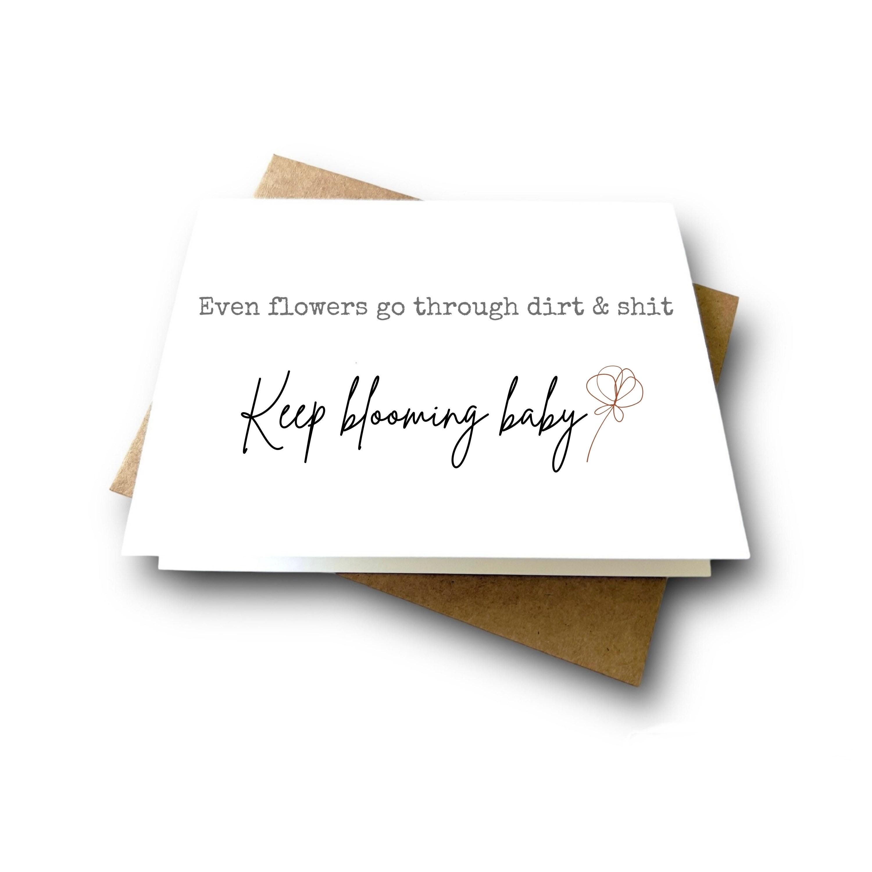 10” PUSHIM 2枚 ANYTHING FOR YOU/GREETINGS Keep BLOOMING Funny Encouragement Card for a Friend | Everyday