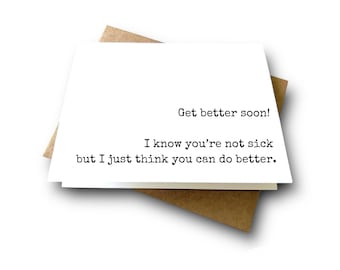 RUDE! Friendship Card for Difficult Times | Funny Support Card | Uplifting Encouragement | Handcrafted in Etsy Spirit