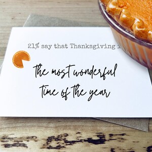 My Favorite Holiday is Thanksgiving Card | Friendsgiving Card | Hostess Thank You | One-of-a-kind | I Love Thanksgiving Card