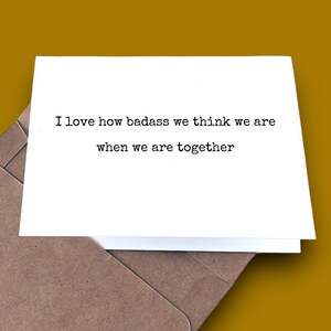 BAD@SS Together | Funny Friendship Card | Best Friend Birthday Card | Missing You, Friend