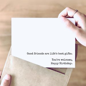 Sarcastic Friend Birthday Card | Funny Card for Best Friends | Friendship Card | Bestie Birthday Card | on High Quality Cardstock