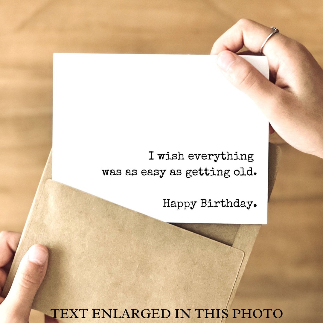 QUIRKY Birthday Card Funny Birthday Cards for Friends, Family, Coworkers Everything is as Easy ...
