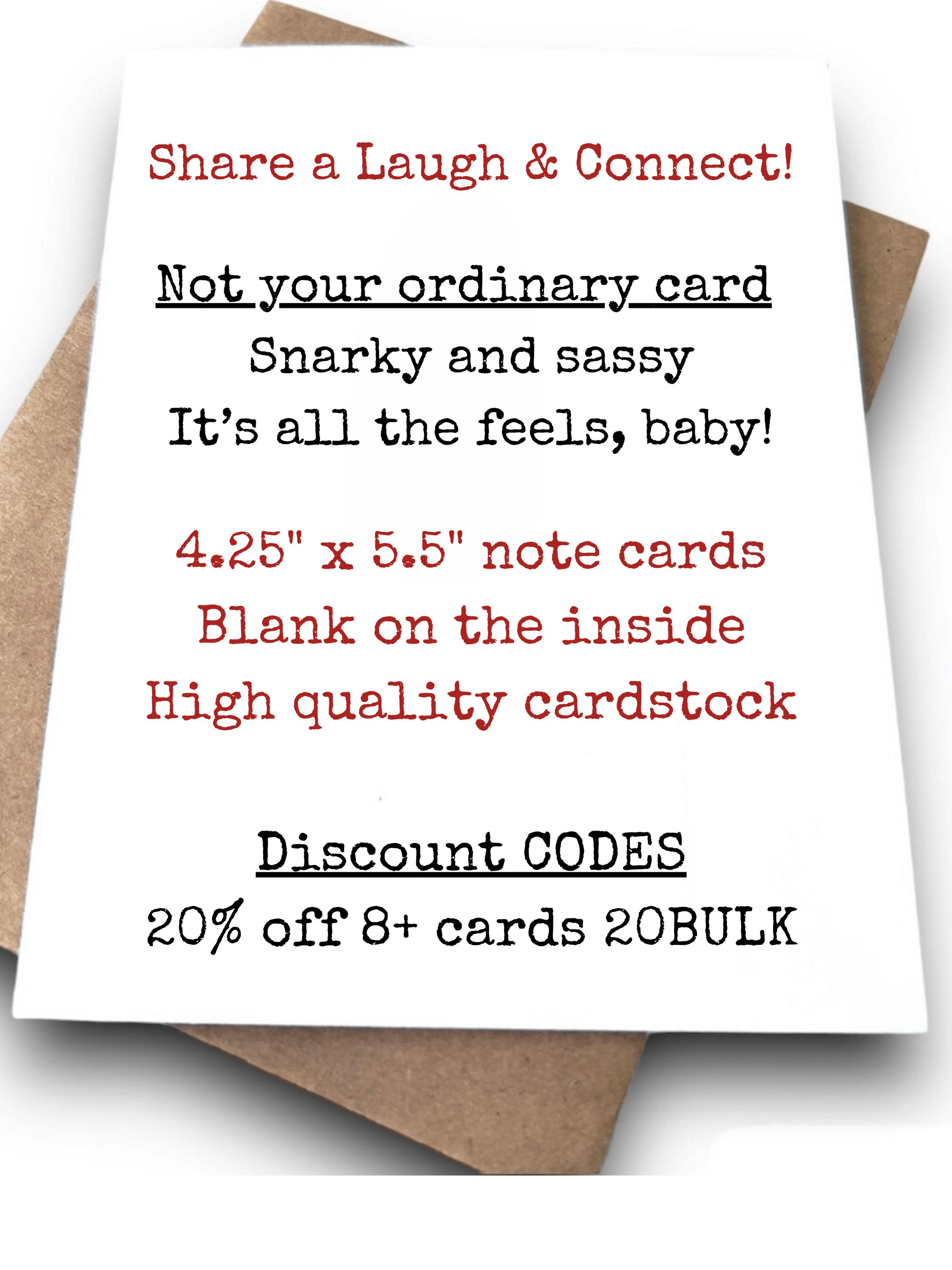 F%CKING Thank You Card | Funny Thank You Card | Rude Card ...
