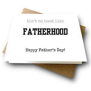 FatherHOOD | Funny Father&#39;s Day Card for New Dads to Seasoned Dads | Funny and Sarcastic, Just like Him