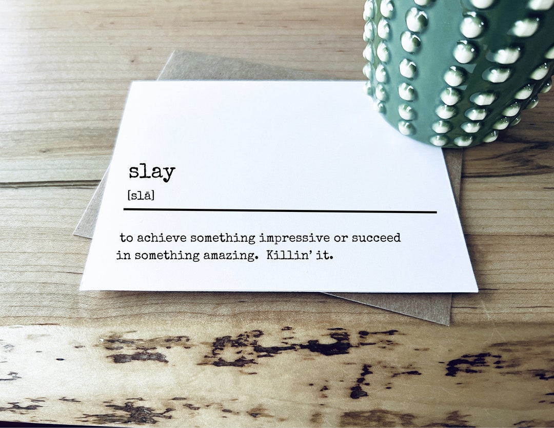 SLAY Funny Congrats Card New Grad Encouragement Card for Her Killin' It ...