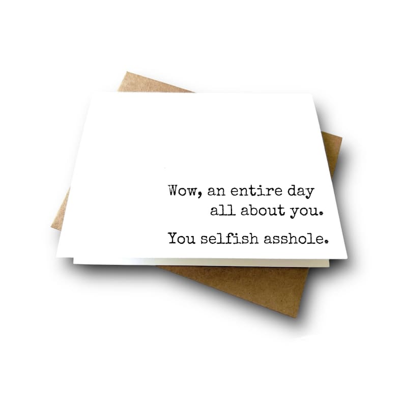 Golf Card Rude Selfish Assh@le | Rude Birthday Card for Husband | Funny Card for Men ...