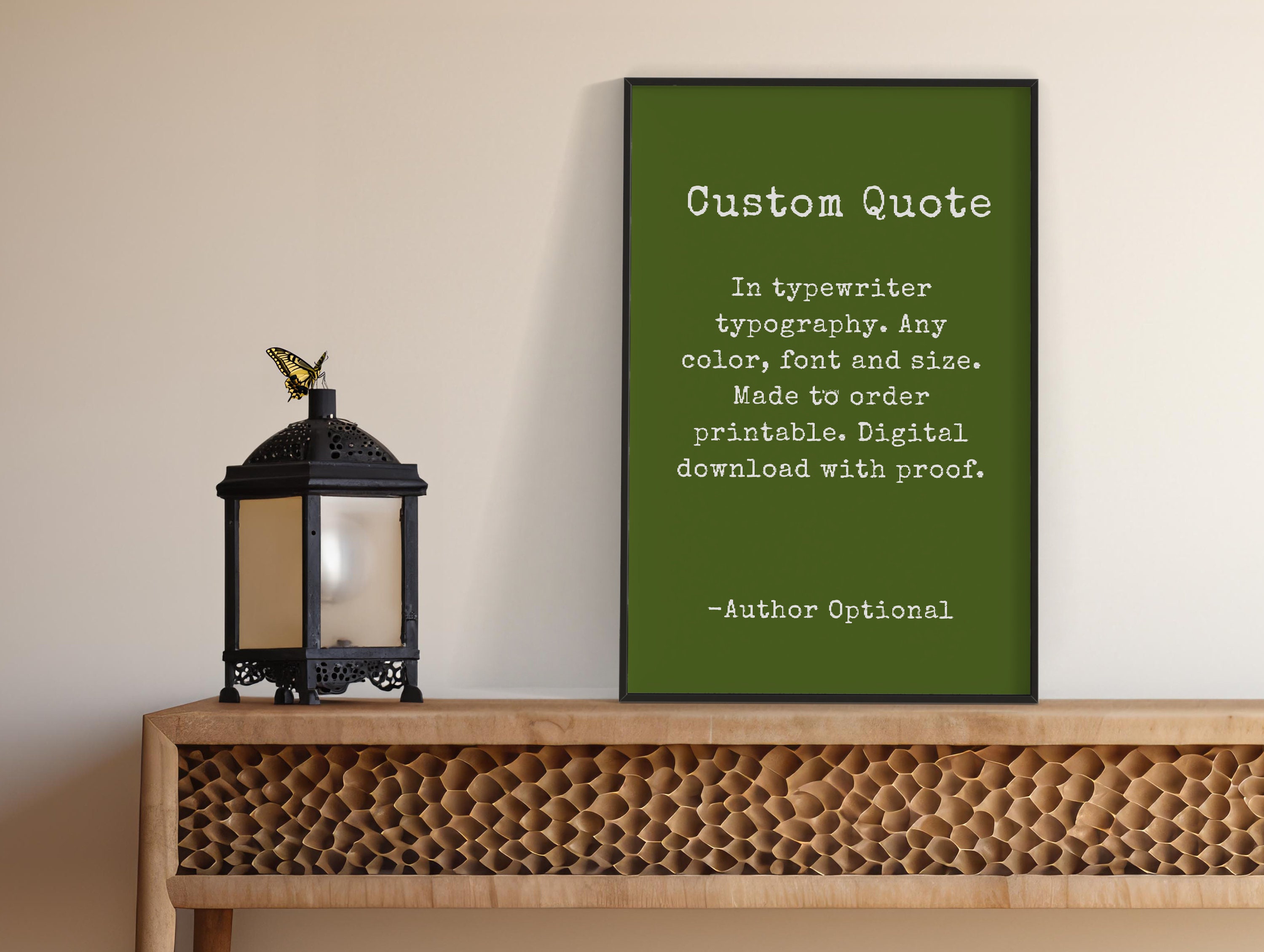 Custom Quote PRINTABLE Personalized Quote Wall Art Custom Text Quote