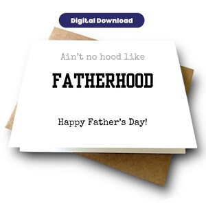 Carte de fête des pères drôle CARTE IMPRIMABLE | Carte d'anniversaire amusante pour papa | carte postale pour les nouveaux papas aux papas chevronnés | Sarcastique, tout comme lui