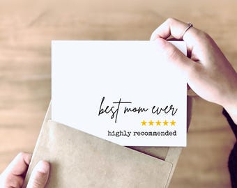 5-Star MOM & other Funny Mother's Day Cards | Hilarious Birthday Card for Mom | Your One-Stop-Shop for New Moms to Seasoned Moms