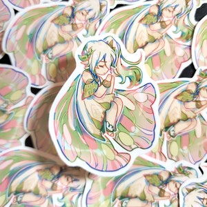 Genshin - Fairy Nahida Sleeping Glossy Vinyl Sticker