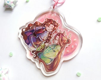 SVSSS - Bingqiu Braid Sleepy Shizun 2" Glitter Epoxy Keychain