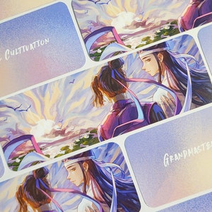 MDZS - Xicheng Sunset 2 x 6 Bookmark | Mo Dao Zu Shi Lan Xichen & Jiang Cheng | Grandmaster of Demonic Cultivation