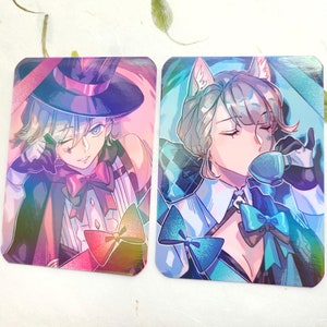 Genshin - Lyney Lynette Holographische Fotokarten
