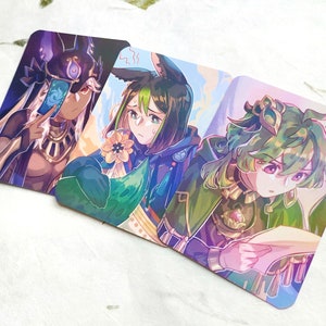 Genshin - Cyno Tighnari Collei Cartes photo holographiques