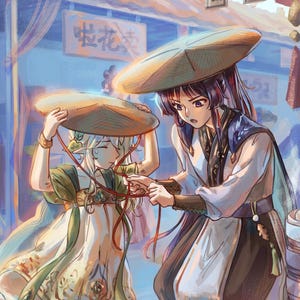 Wanderer Nahida Market Art Print - Genshin Impact Poster 5 x 7 / 8.5 x 11 Sumeru Archon & Scaramouche Poster (11x17)