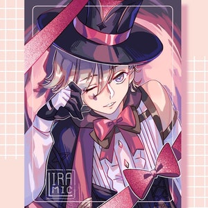 Genshin - Lyney Winking 5 x 7 / 8.5 x 11 Art Print