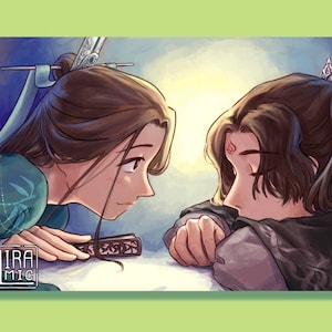SVSSS - Bingqiu 5 x 7 Art Print | Scum Villain Self Saving System Luo Binghe & Shen Qingqiu