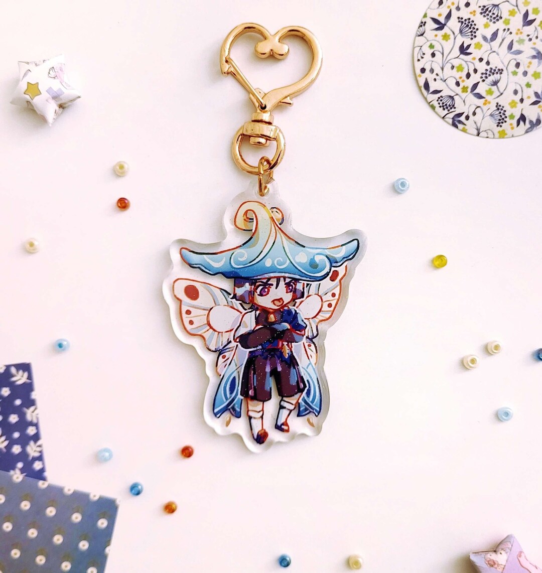 Genshin Impact Scaramouche Mushroom Hat Guy Fairy Glitter Etsy