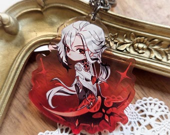 Arlecchino Keychain - Genshin Impact Nod Krai / Snezhnaya Charm 2.5 inch