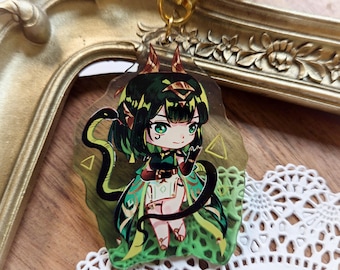 Nefer Keychain - Genshin Impact Charm 2.5 inch Nod Krai
