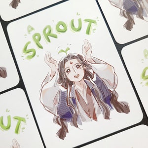 SVSSS - Luo Binghe Sprout 3.5 x 5 Art Print | Scum Villain Self Saving System