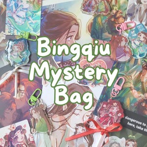 SVSSS Bingqiu Mystery Bundle (Art Print + Keychain + Sticker + Bookmark + Photocard) | Scum Villain Shen Qingqiu & Luo Binghe