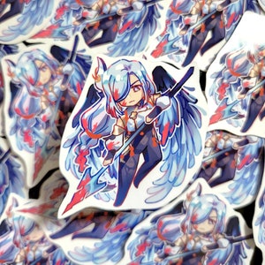 Genshin - Shenhe with Wings Glossy Vinyl Sticker