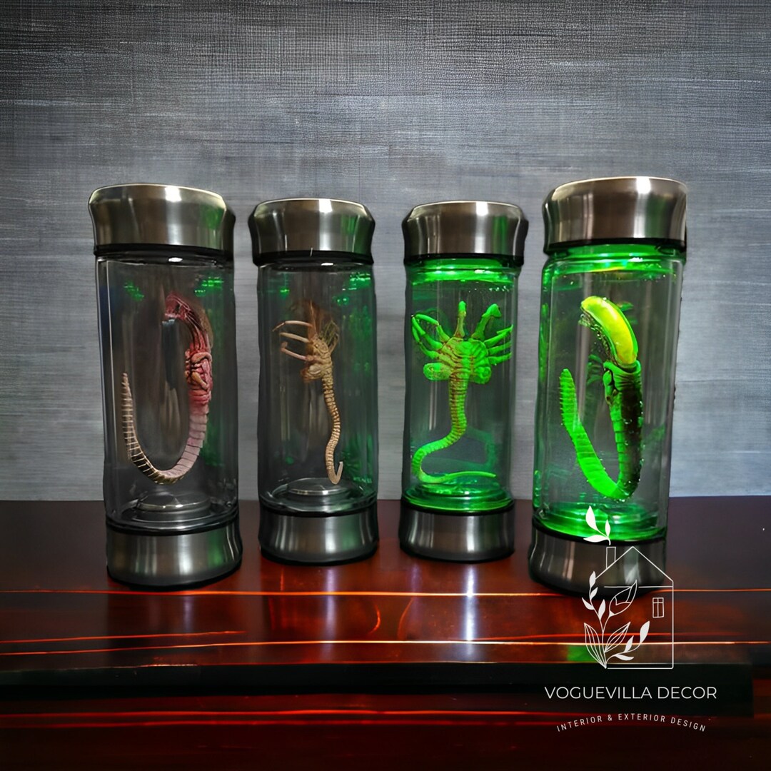 Xenomorph Facehugger Embryo Authentic Alien Glow Jar Movie Etsy Sweden
