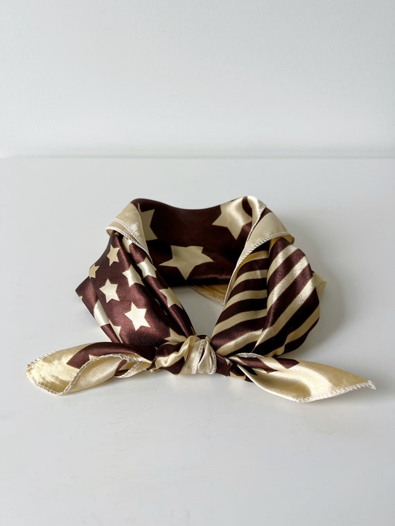 SATIN SCARF / STRIPE & DOT