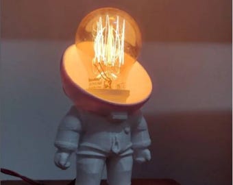 Desk Lamp Astronauta Stl, Spaceman 3d Figure, Astronaut on moon Stl, 3d Printer Stl Files, 3d Printing Stl, Best Stl, Stl File 3d Printing