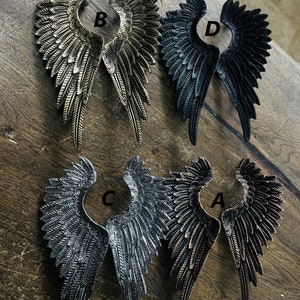 custom design brass cast handle - elegant and durable with angel wing details.brass handle,brass knobs,furniture house
