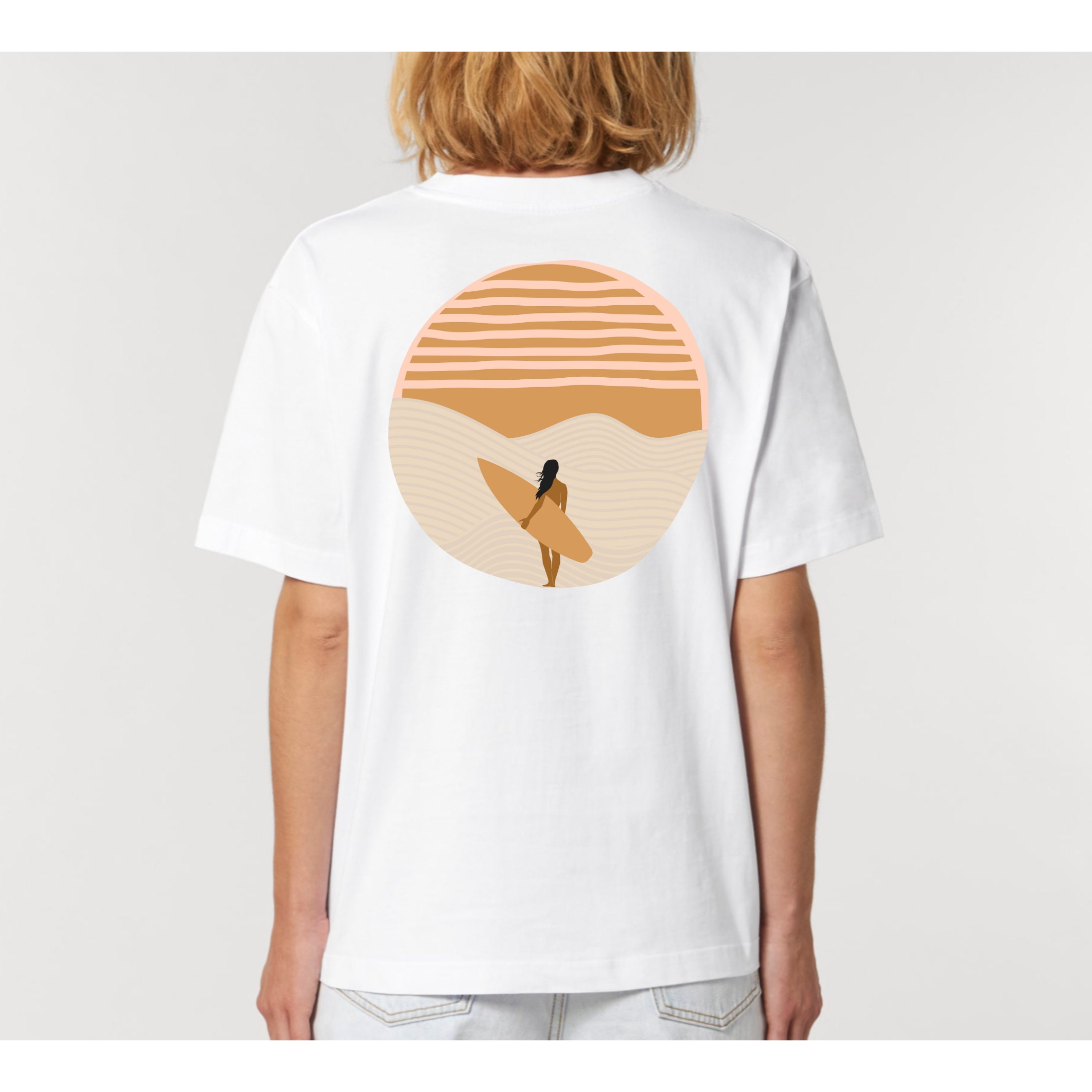 Waves T-shirt Men Sail Anime Clothes Surf Funny T shirts Ocean Shirt Print