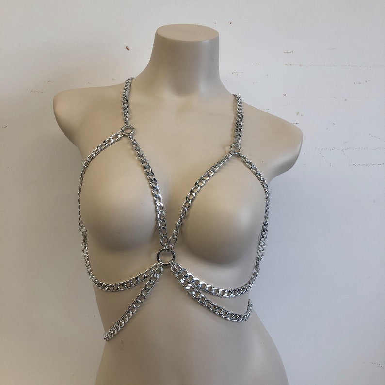 Kadi silver body chain, waist chain, belly chain, body jewelry, body jewelry, body chain Silver