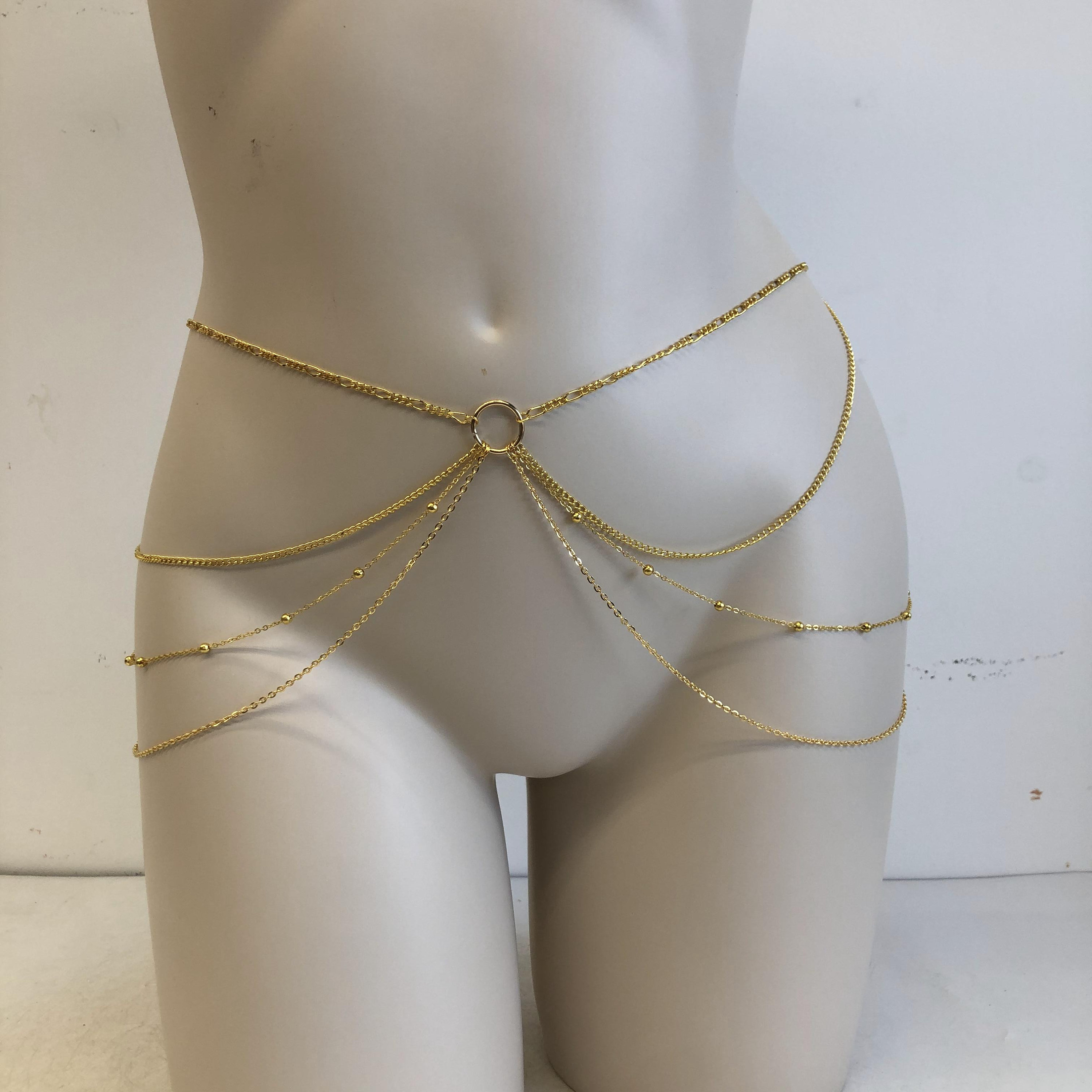 Chain Bra,chest Bralette,gold Bralette,chain Body Jewelry,gold Chain Bra,underbust  Jewelry,chain Harness,underbust Bralette,body Jewelry -  Singapore