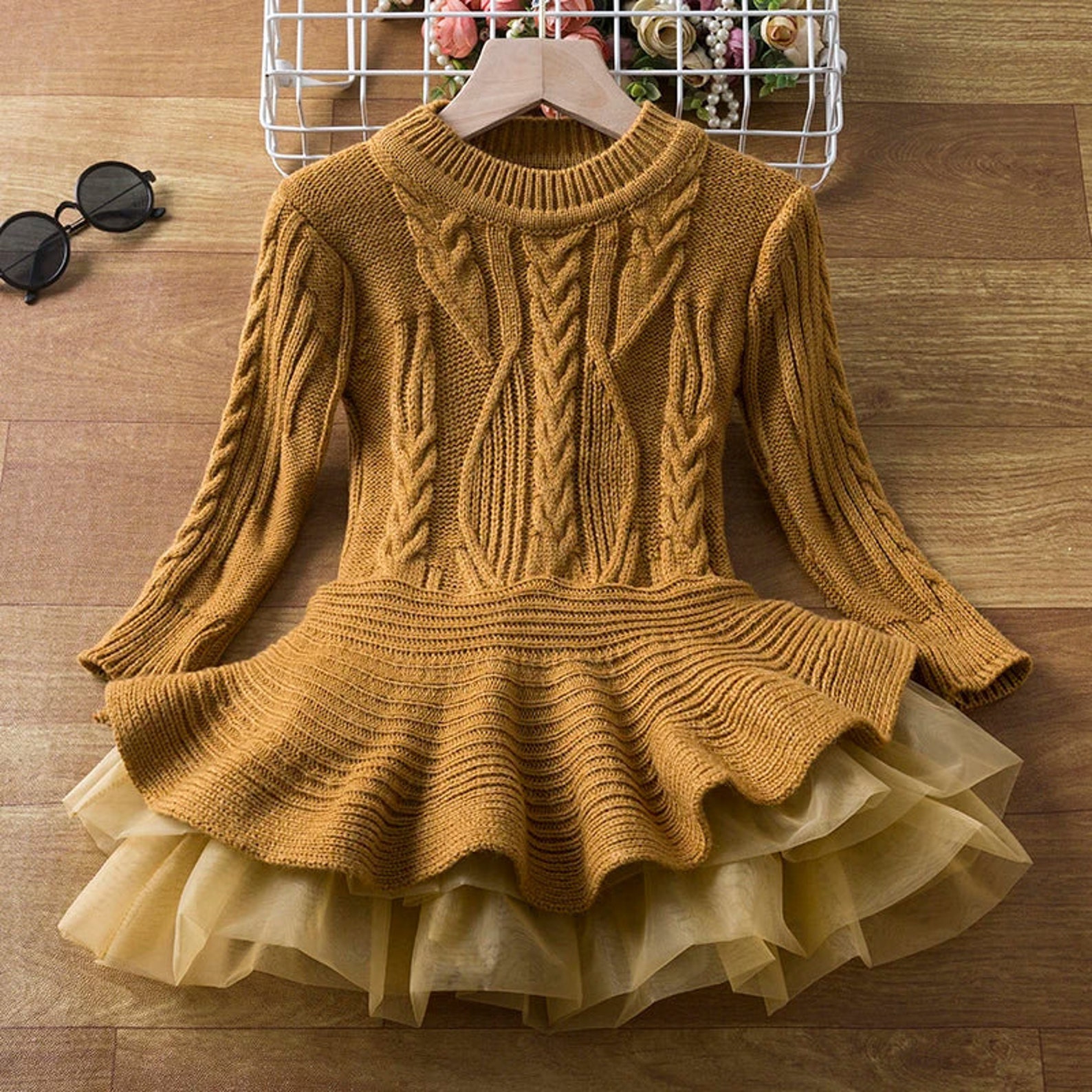 Baby Girl Winter Dress Children Girls Party Dress Autumn Kids Long Sleeve Knitted Sweater For Girls Christmas Clothes | Philippines