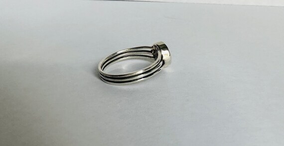 Abalone Sterling Silver Ring: Boho 925 Silver Ban… - image 9