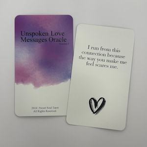 Unspoken Love Messages Oracle Version 1 - Etsy