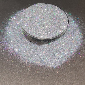 RenoCasino Micro Fine Cut Glitter Staub Silber Holographic Bunte Polyester Glitter Tumbler Handwerk Make-up
