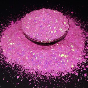 Polynesisches Paradies Pink Chunky Mix Exclusive Polyester Glitzer Becher Handwerk Make-up
