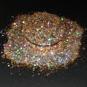 Bermuda Dreieck Golden Chunky Holographic Mix Exclusive Polyester Glitter Tumbler Handwerk Make-up