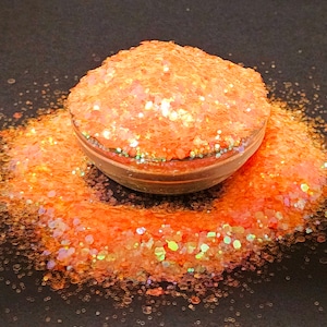 Maui Punch Orange Chunky Mix Exclusive Polyester Glitzer Becher Handwerk Make-up