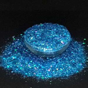 Griechische Göttin Blau Petrol Holographic Chunky Mix Exclusive Polyester Glitter Tumbler Crafts Makeup