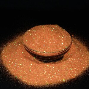 Orange Dreamsicle Orange extrafeine funkelnde Polyester Kosmetik Glitter Trommeln Nägel basteln