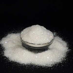 Weißer Opal Diamant Shards Holographische Tinsel Polyester Glitter Tumbler Handwerk Make-up