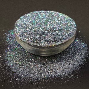 Ironhide Fine Cut Gunmetall Grau Holographisch Bunte Polyester Glitter Tumbler Handwerk Make-up
